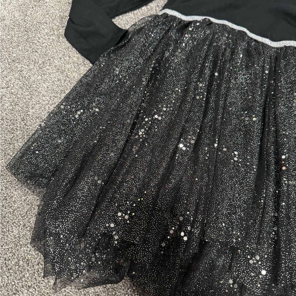 Cat & Jack Sparkling Black Tulle Dress Sz S/6 - Picture 6 of 7